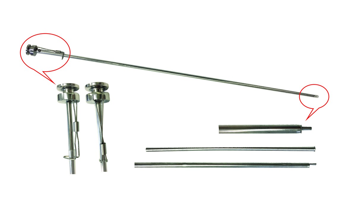 Aplicador de Sêmen Universal com Trava de Inox para Inseminação de Bovinos