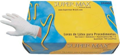 Luvas de Latex para procedimento, tamanho  P