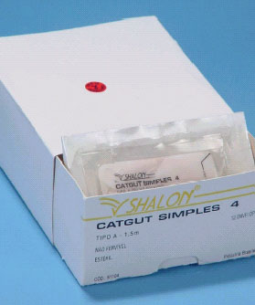 Catgut nº 0 cromo Embalagem cx.c/24 unidades esterilizadas
