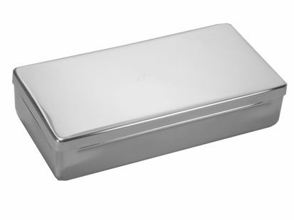 Estojo cirúrgico aço inox 28x14x06cm