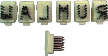 Jogo de letras PK altura 10 mm