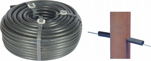 TUBO ISOTUBO 12MM 1/2" -  ROLO 25M PRETO