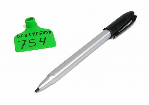 Caneta para marcar brincos 1 mm preta.