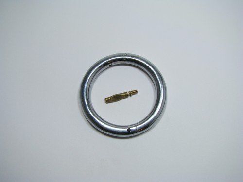 Argola de aço cromado p/ nariz, diâmetro 51 mm
