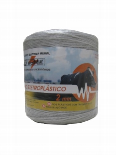 FIO ELETROPLASTICO BRANCO AÇO INOX 15X6 - 500MTS