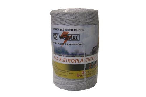FIO ELETROPLÁSTICO BRANCO AÇO INOX 15X6 250MTS