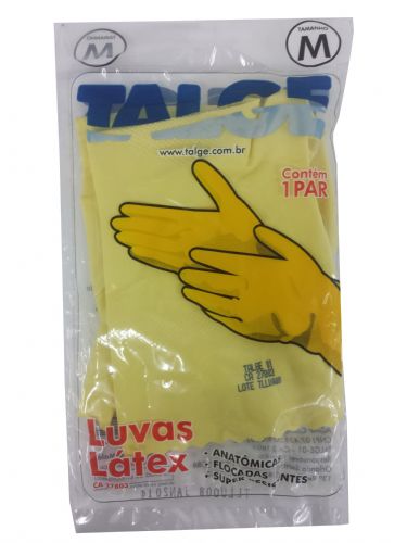 LUVAS AMARELA LATEX
